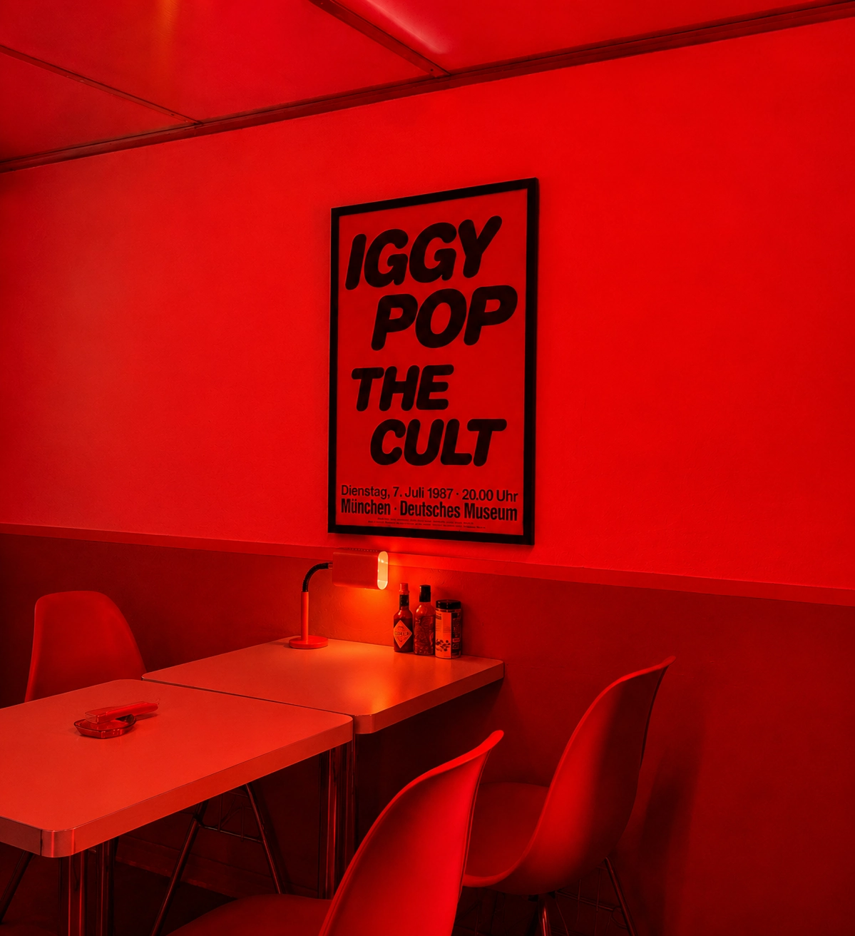 Red-lit New Order Club dining interior